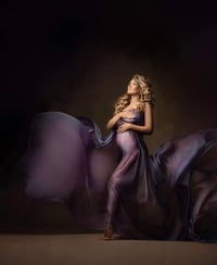 Image 1 of Iridescent Chiffon/Silk blend