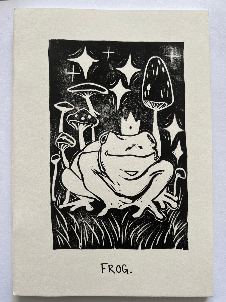 Frog sketchbook (black)