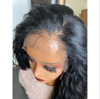 Image 2 of DANA LONG BOHO WAVE FAKE SCALP WIG 13X4 LACE FRONT WIG 