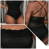 Image 1 of SEXY RUCHED SKINNY BODYSUIT 