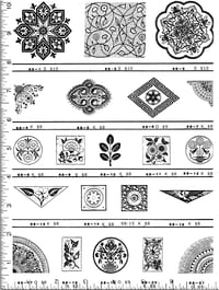 Patter & Border Rubber Stamps P68