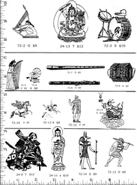 Musical Instruments & Ancient Rubber Stamps P72