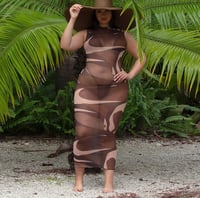 Image 2 of CHOCOLATE SOUFFLÉ COVER UP (POOLSIDE) DRESS