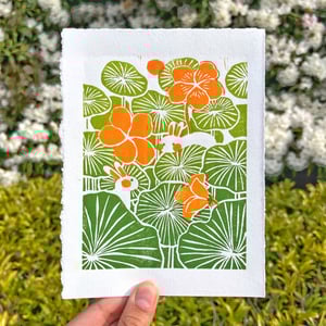 Image of Bunny Linoprint