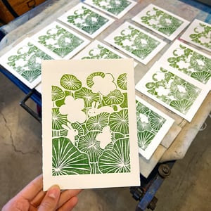 Image of Bunny Linoprint