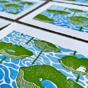 Image of Froggy Linoprint