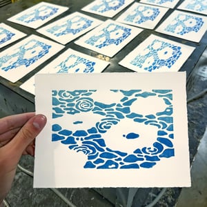 Image of Froggy Linoprint