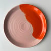Plate Orange and Pink