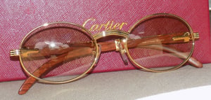 Image of Authentic Cartier Giverny Palisander Rosewood Buffalo C Décor Sunglasses