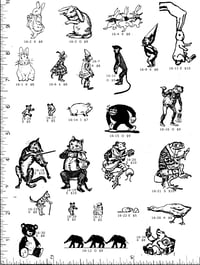 Amusing Animal Rubber Stamps P16