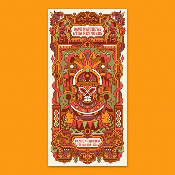 Image of Dave Matthews Band | Cancùn | Screen Print Skull