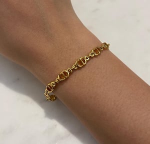 Image of THIS ITEM JUST SOLD 🚫 Vintage Dior Mini CD Gold Bracelet