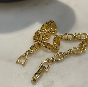 Image of THIS ITEM JUST SOLD ðŸš« Vintage Dior Mini CD Gold Bracelet