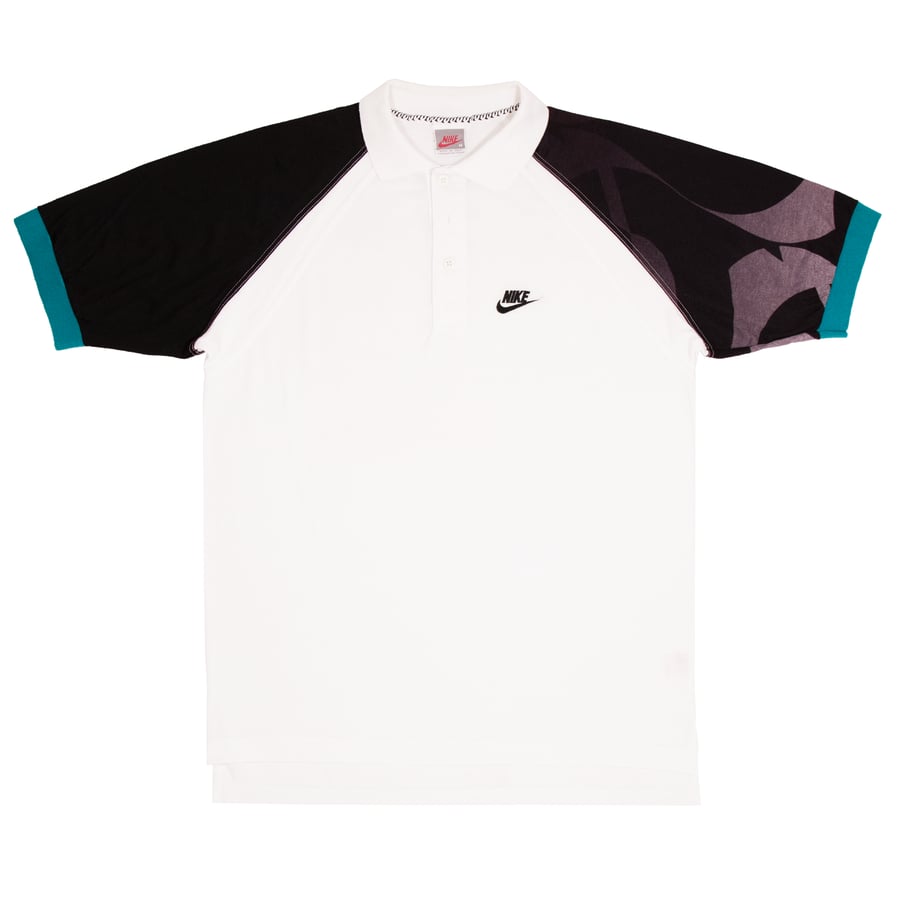 Image of Vintage Nike Challenge Court Agassi 1989 Tennis Polo Shirt (M)
