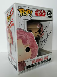 Image 1 of Laura Dern Star Wars Holdo Signed funko 