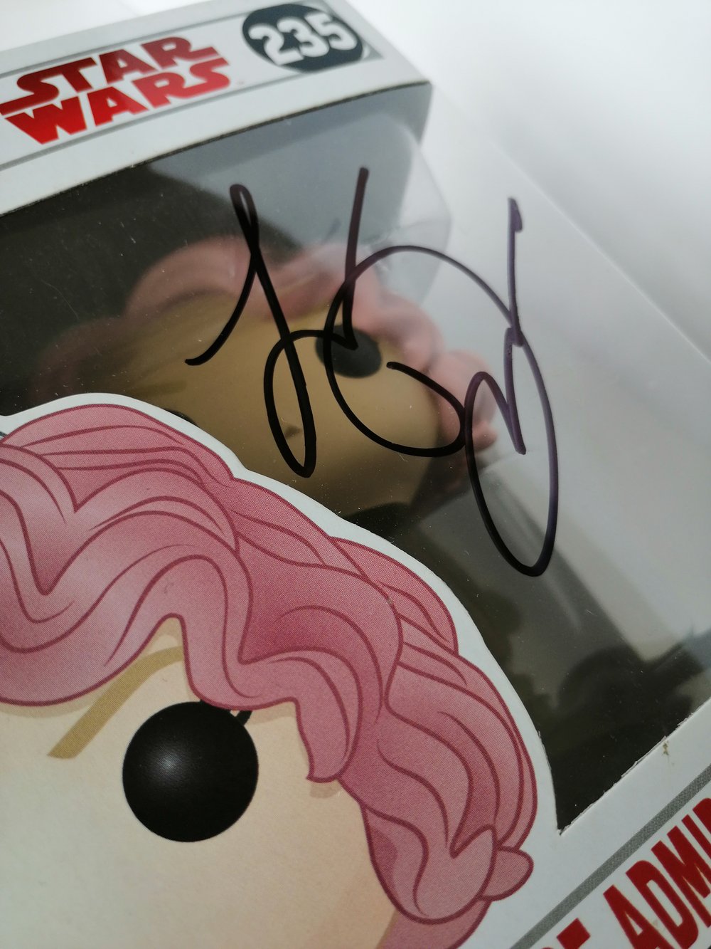 Laura Dern Star Wars Holdo Signed funko
