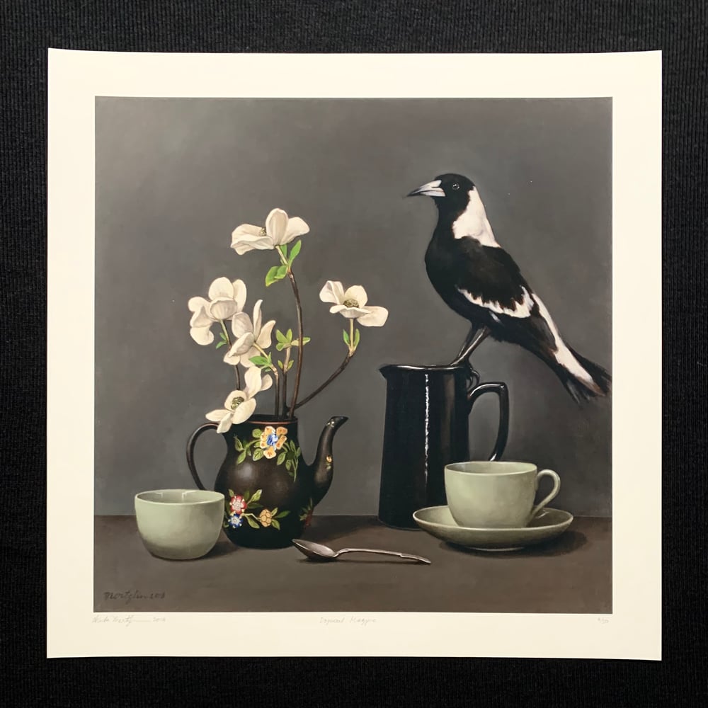 Image of Dogwood Magpie Print