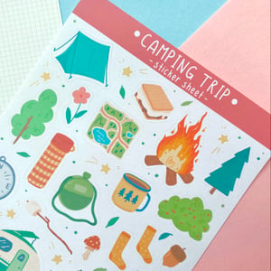 Image of Camping Trip Sticker Sheet