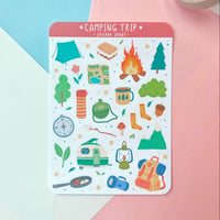 Image 1 of Camping Trip Sticker Sheet