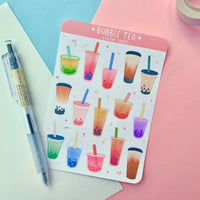 Image 3 of Bubble Tea (Boba) Sticker Sheet