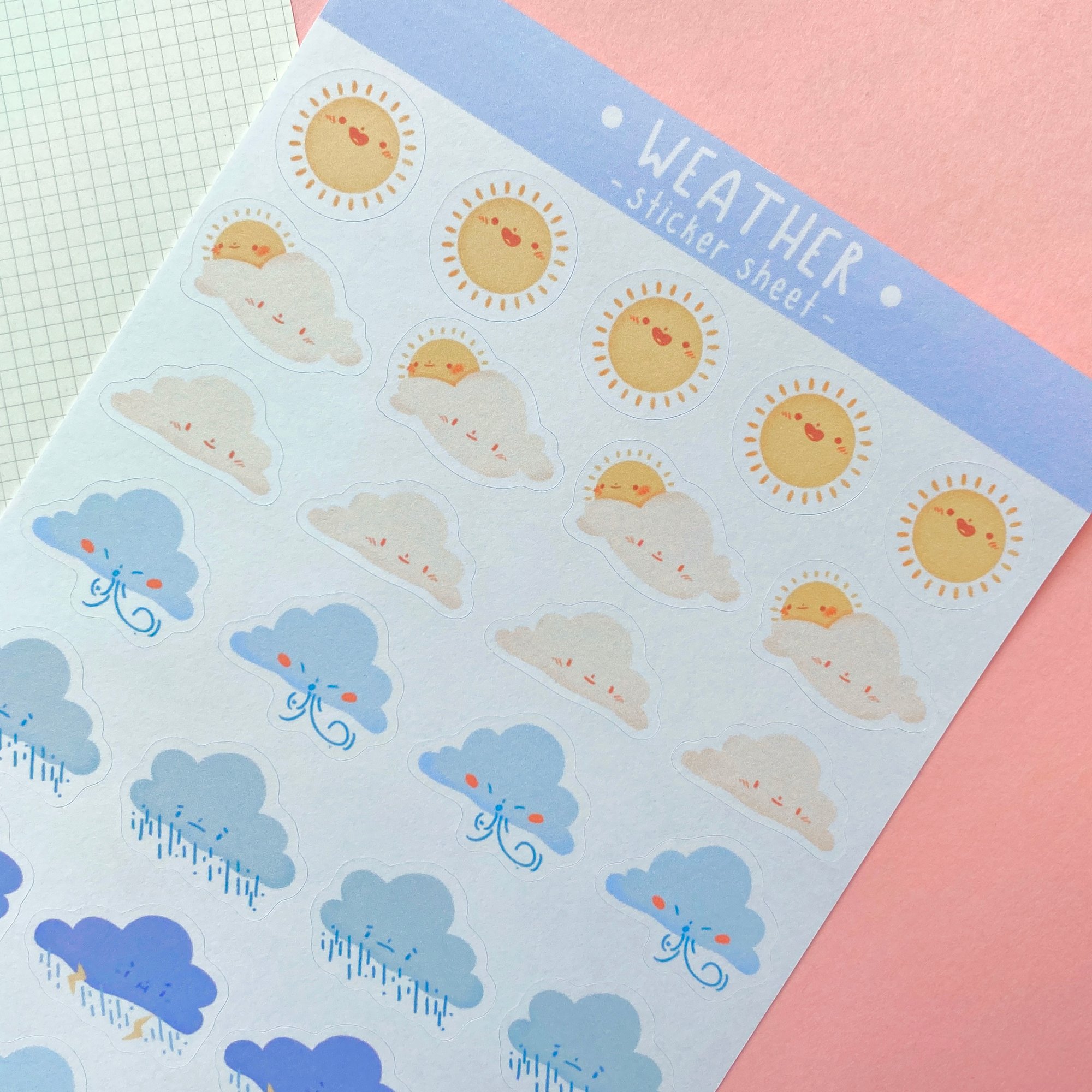 Weather Sticker Sheet | brookeillust