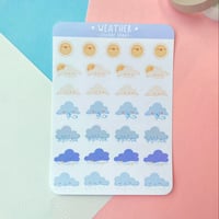 Image 1 of Weather Sticker Sheet