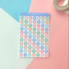 Mini Alphabet Deco Sticker Sheet
