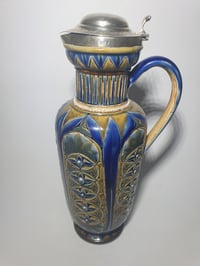 Image 1 of Doulton Lambeth Stoneware Flagon