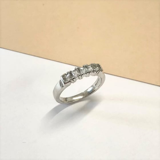Image of Five stone sapphire eternity ring