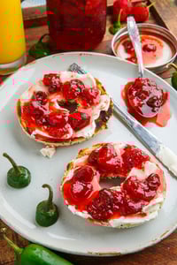 Image 3 of Sugar Free Strawberry Jalapeno Jelly