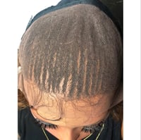 Image 4 of JAZY | LONG WAVY BRAIDED PONYTAIL BROWN OMBRÉ LACE FRONT WIG 