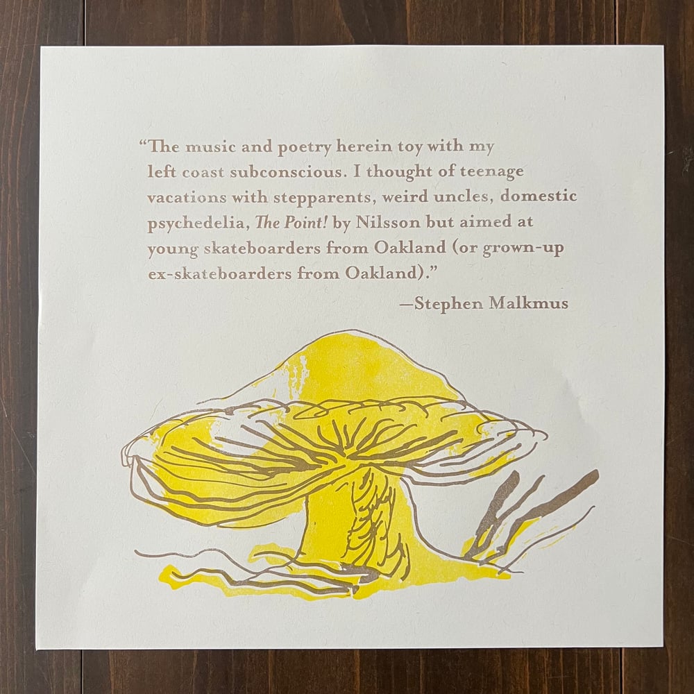 "Mushroom" Hardback Book and 12” Record in a Box by Kyle Field and Greg Olin
