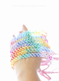 Image 3 of Rainbow beaded headband