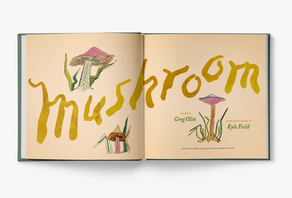 "Mushroom" Hardback Book and 12” Record in a Box by Kyle Field and Greg Olin