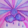 Sunshine & Rain Embellished Art Print