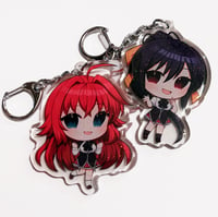 Rias and Akeno Chibi Keychains (Sparkle)