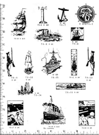 Image 1 of Ship Rubber Stamps P75