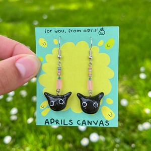 Image of Wonky Cat Earrings
