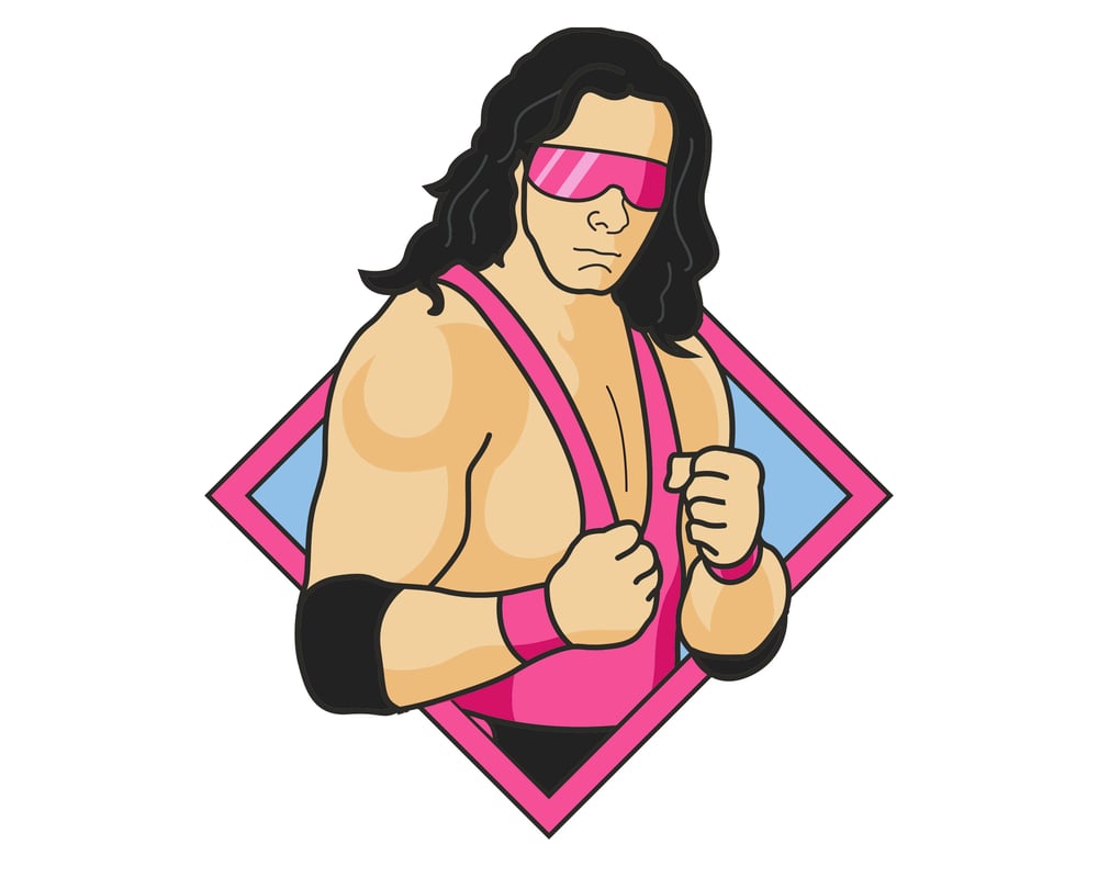 Bret Hart Sticker