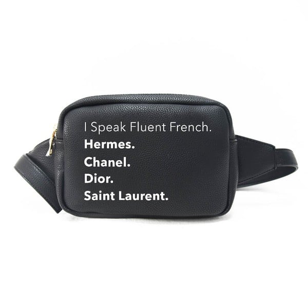 I Speak Fluent French Crossbody Bag