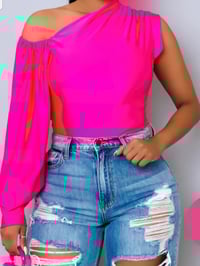 Image 2 of One Sleeve Sophie Top
