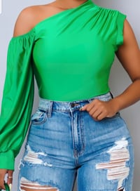 Image 3 of One Sleeve Sophie Top