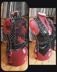 Image 3 of Detailed "Death" vest with lacings