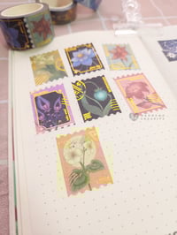 Image 2 of Genshin Impact Flowers of Teyvat Gold Foil Washi Tape
