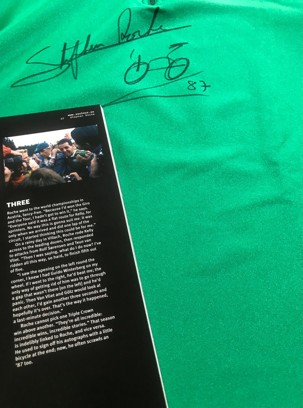 Stephen Roche 🇮🇪 1987 used track jersey 