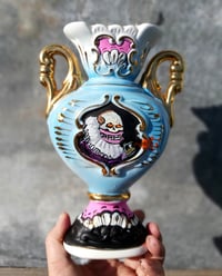 Image 2 of Blue skull & Ruffneck Vase