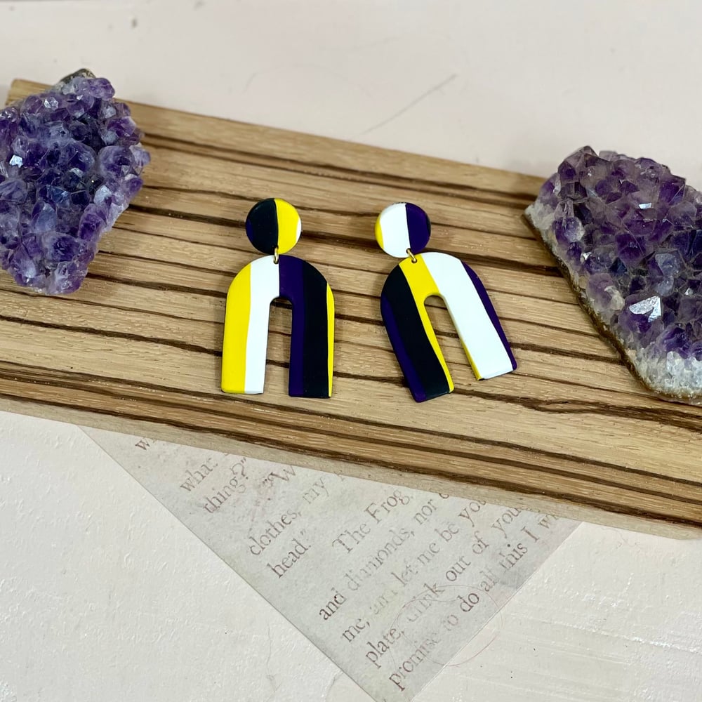 Image of Non Binary Pride Earrings