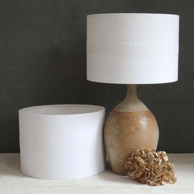 Pair of Medium Lampshades - White - MWP08