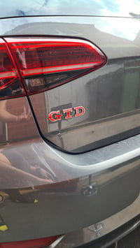 Image 5 of Mk7/7.5 Vw Golf Gtd Front And Rear badge Overlay sticker 