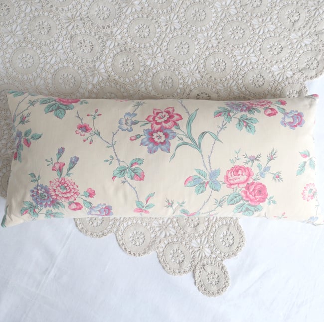 Single Large bench French Floral cushion